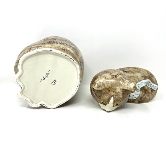 Vintage Flitz & Floyd Japan Ceramic Tabby Cat Cookie Jar 1983 Super Cool! - Picture 7 of 10